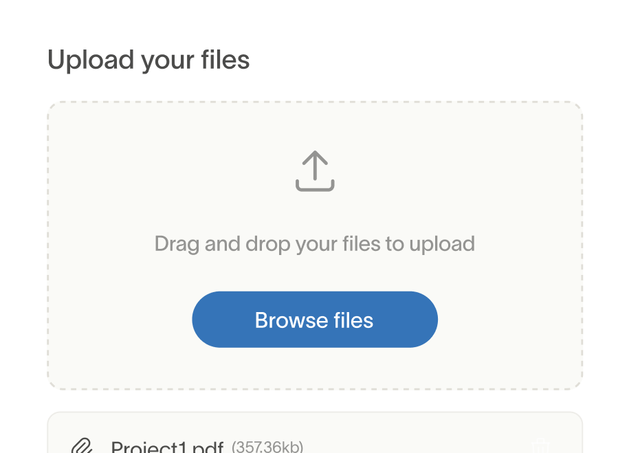 Upload documents